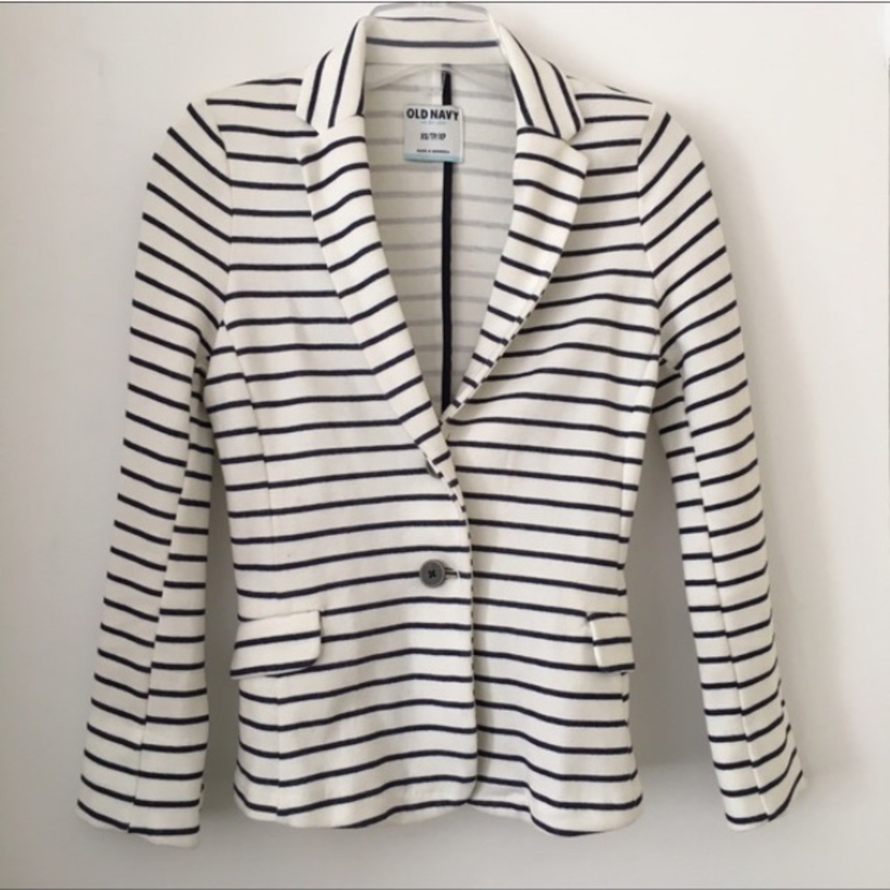 Old Navy Striped Jersey Blazer